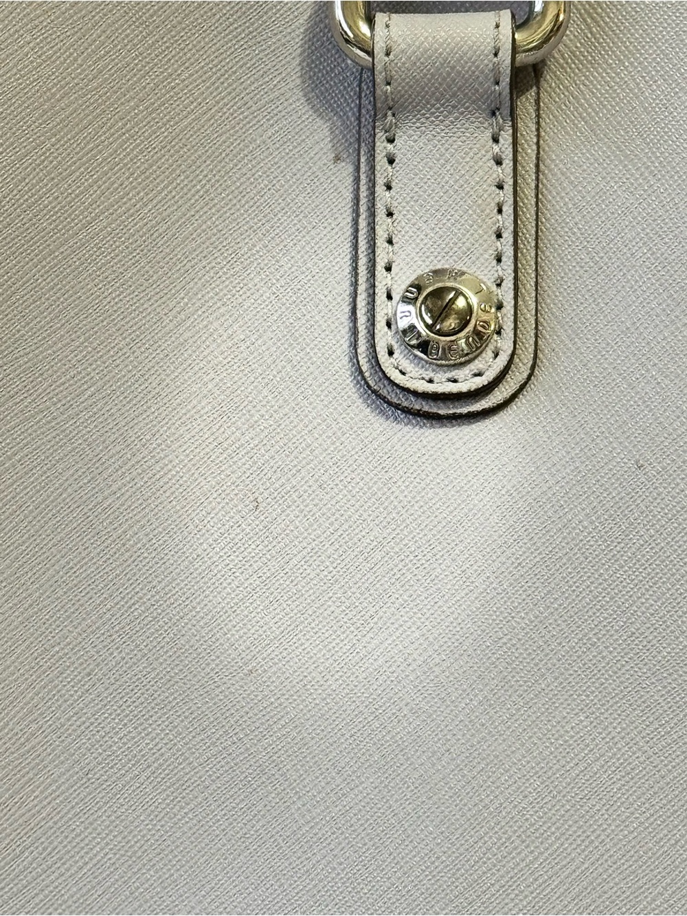 henri bendel Pale Grey Saffiano Satchel with Detachable Strap - Picture 4 of 15